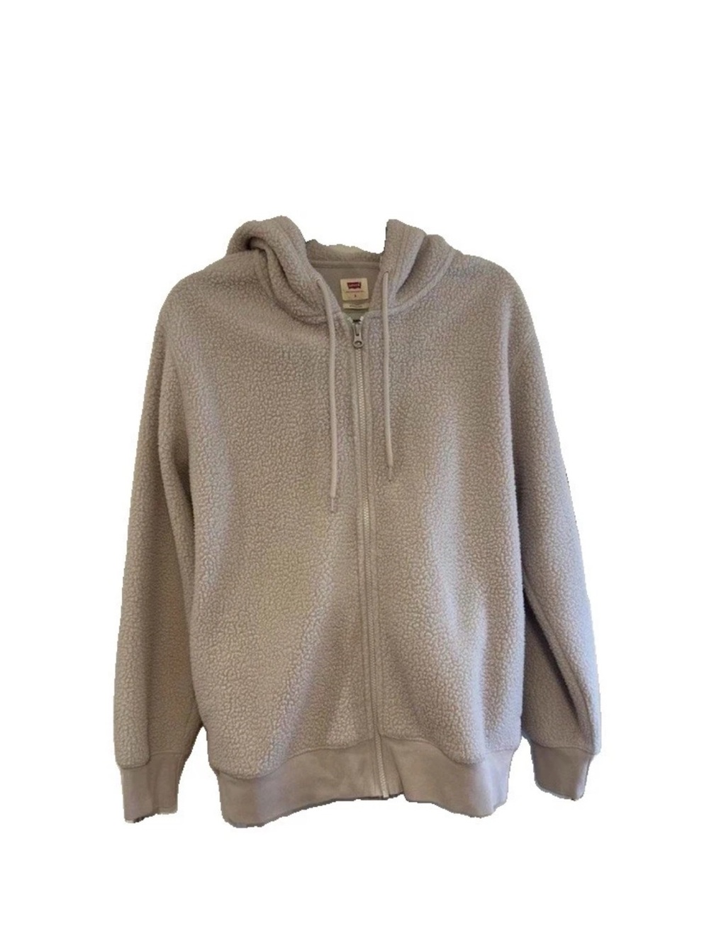 Levi’s Sherpa Full Zip Jacket Camel A8331‑0000 Men’s S Oversized EXC cond